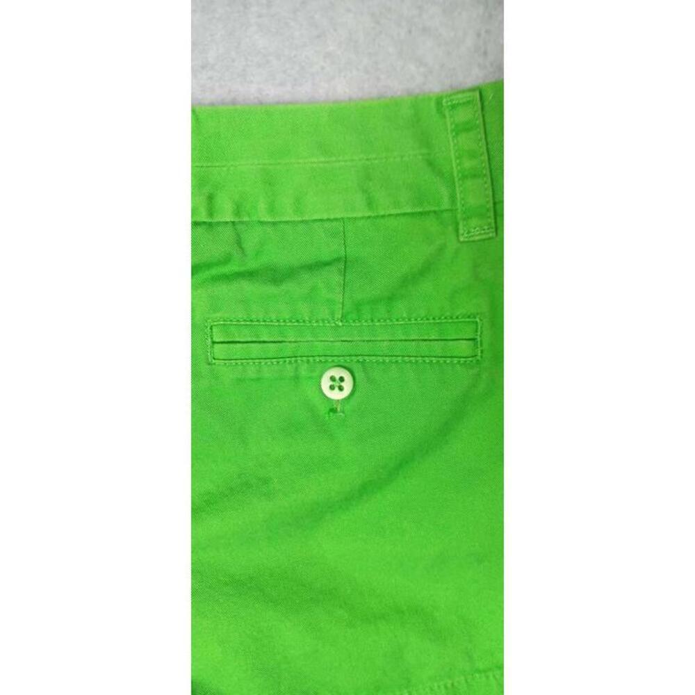 J Crew Chino Broken In Shorts Womens Size 0 Green Low Rise - Picture 13 of 13